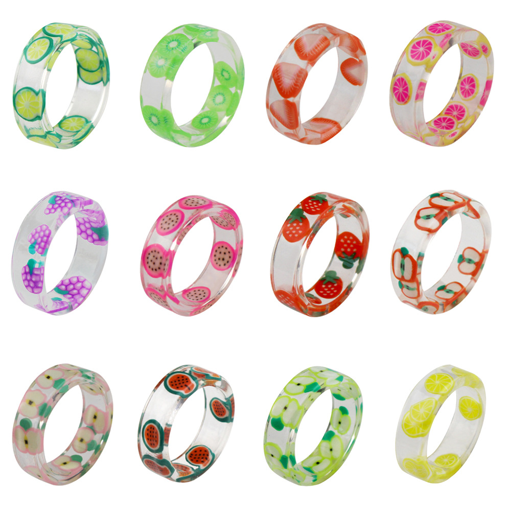 Nutrition And Fitness - الفاكهة الراتنج خاتم Anneaux للرجال النساء