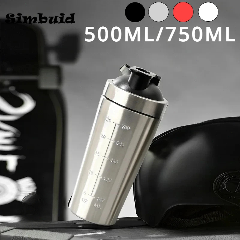 Nutrition And Fitness - زجاجة هزازة مسحوق البروتين من الفولاذ