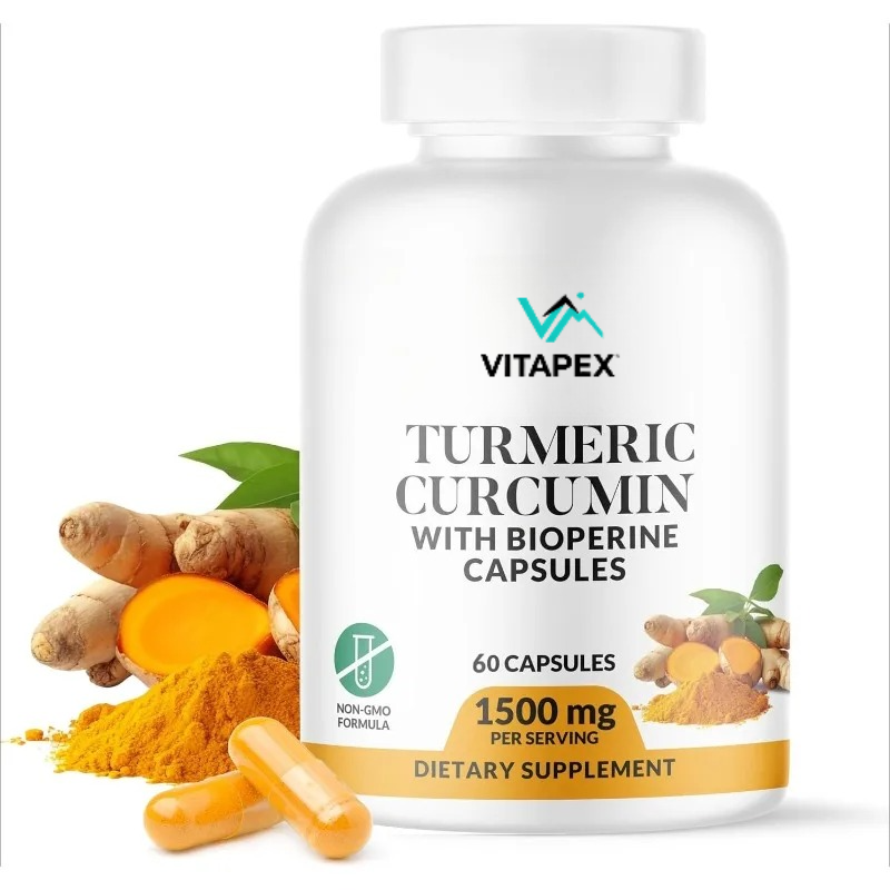 كركمين الكركم والبيوبيرين 1500 - مراجعة Turmeric Curcumin Capsule وسعره
